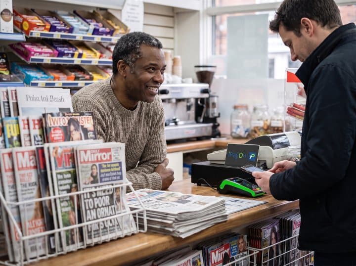Newsagent, Nottingham — running iPayOn