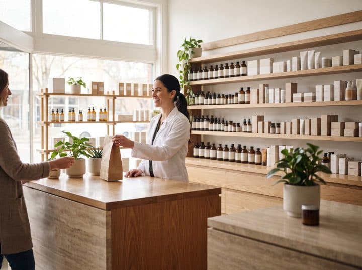 Pharmacy, Stratford, London — running iPayOn