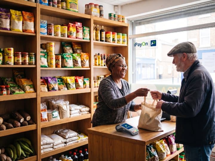 Community shop, Peckham, London — running iPayOn